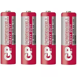 Battery AA GP Power Cell 1.5V alkaline pack of 4 (model 15ER-S4)