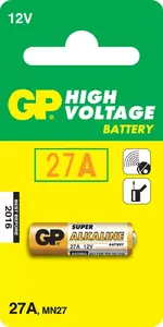Single-use Alkaline Battery GP RECYKO 27A 12V (1 pc)