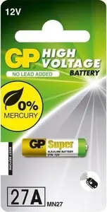 Single-use Alkaline Battery GP RECYKO 27A 12V (1 pc)
