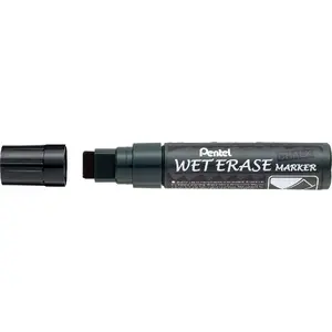 Krīta marķieris Pentel Wet Erase Chalk melns — 1 gab., līnijas platums 8–16 mm