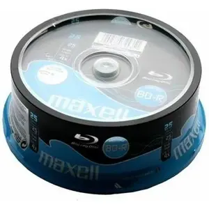 Пустой диск Blu‑Ray BD‑R 25 GB 4x 120 мм на шпинделе, MAXELL 276071, 25 шт