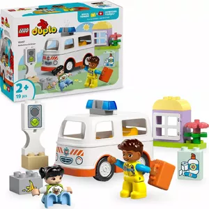 Игровой набор скорой помощи LEGO DUPLO 10447 — конструктор для дошкольников, 19 деталей, 2+