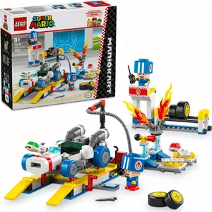 Construction toy LEGO set 72035 Super Mario Mario Kart Toad's Workshop, interactive levels and figures