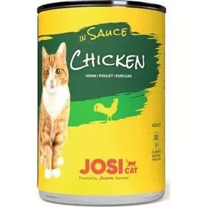 Mitrs kaķu barība JosiCat Kurczak w sosie 415 g — vistas gaļa mērcē, 415 g
