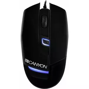 Проводная амбидекстрная игровая мышь CANYON Jedi CNS-SGM4B — оптическая, USB Type-A, 1600 DPI, 4 кнопки, колесо, черная