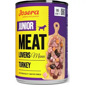Корм для щенков JOSERA Meat Lovers Junior Menu Indyk 400 г, сухой корм с индейкой