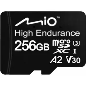 MicroSDXC memory card MIO High Endurance 256 GB UHS‑I for continuous recording and outdoor use
