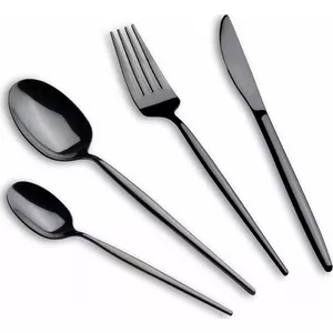 Cutlery Set berlinger haus BH-3069, 24-piece, shiny black finish