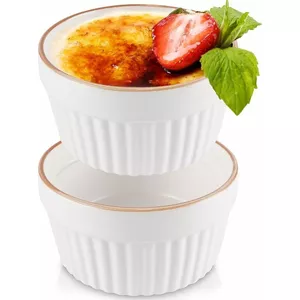 Baking Ramekins Excellent Houseware set of 2 porcelain 200 ml Ø 10 cm