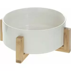 Bowl Secret de Gourmet Ø 24 cm ceramic on bamboo stand - 24 cm diameter