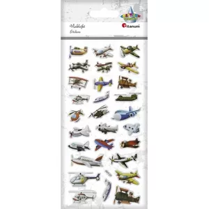 Stickers Titanum 438988 soft raised flying machines 28 pcs — decorative raised stickers for crafts and scrapbooking