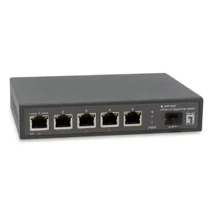 Unmanaged network switch LEVELONE GEP-0625 — 5× 2.5G RJ-45 ports, PoE, 52V DC, black