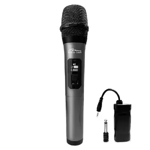 Karaoke mikrofons MEDIA-TECH MT398 bezvadu, USB-C, ar bateriju, darbības rādiuss 20 m, melns