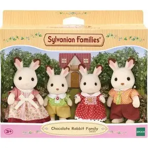 Toy family set Epoch Sylvanian Families Chocolate Rabbit Family, 3+ years, multicolour