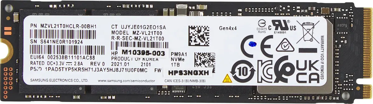 Твердотельный накопитель HP 1TB PCIe-4x4 NVMe AL0M9AA Photo 4