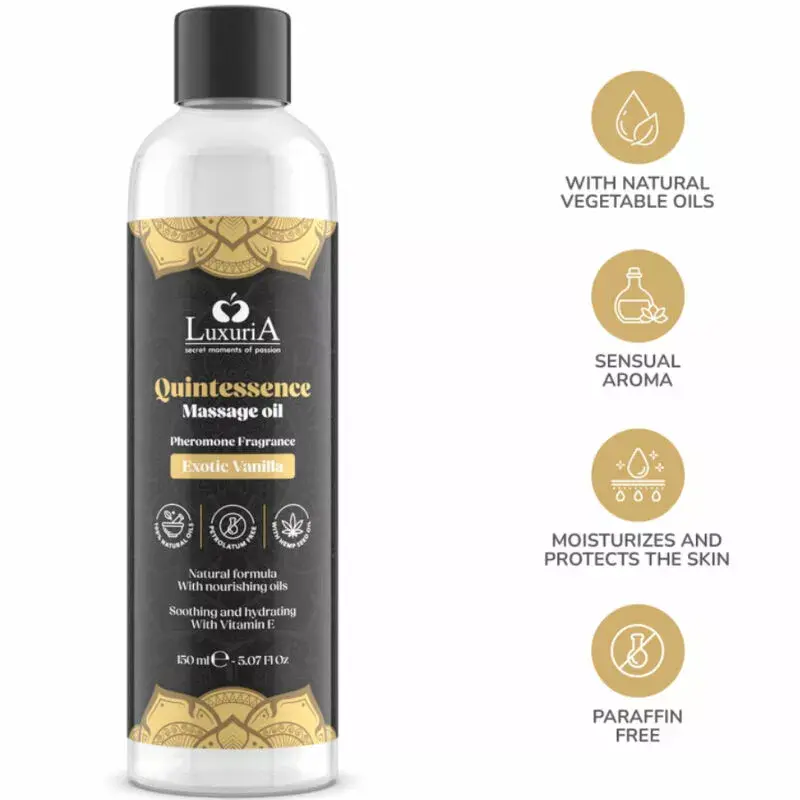 INTIMATELINE Luxuria Vanilla Exotic masāžas eļļa 150 ml Photo 4