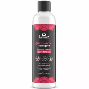 Masāžas eļļa INTIMATELINE Luxuria Berry 150 ml — intīmā masāžas eļļa ar ogu aromātu