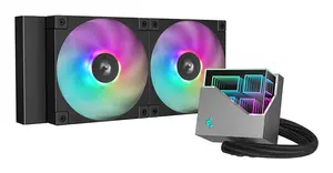 DeepCool LT240 All-in-One Liquid Processor Cooler Black with 12 cm Fans and 600-2400 RPM