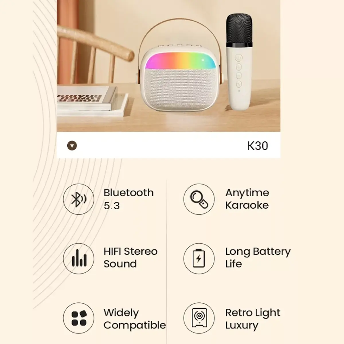 Portable Speaker Riff K30 RGB RF-K30 Photo 5