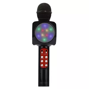 Riff WS-1816 16W karaoke BT mikrofons ar LED 360 melns