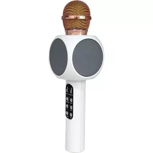 Riff WS-1816 16W karaoke BT mikrofons ar LED 360 White