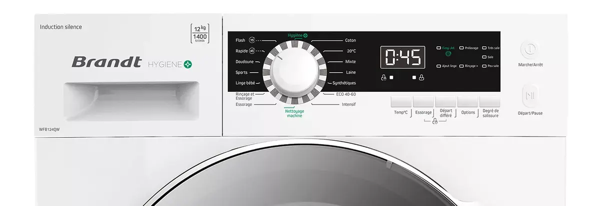 BRANDT WFB124QW фронтальная стиральная машина 12 кг Photo 2