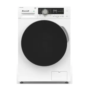 Стиральная машина фронтальная BRANDT WFB124QW, 12 кг, 1400 об/мин, класс энергоэффективности B, белая