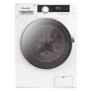Front-load washing machine BRANDT WFB394QW, 9 kg, 1350 RPM, A energy class, white