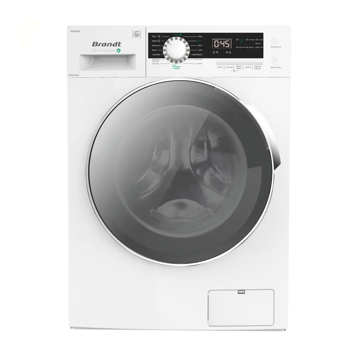 Priekšējās ielādes veļasmašīna BRANDT WFB394QW, 9