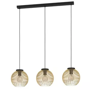 Ceiling lighting EGLO 900167 E27 40 W Black Gold 3 Bulbs