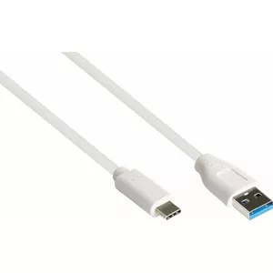 USB 3.2 Gen 2 (10 Gbps) cable Alcasa 2831-AC005W — USB-A to USB-C, 0.5 m, white