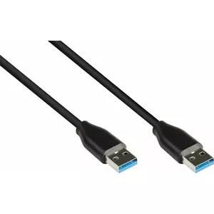 USB A to USB A cable Alcasa 2831-AA005S 0.5 m USB 3.2 Gen 2 (10 Gbit/s) Black