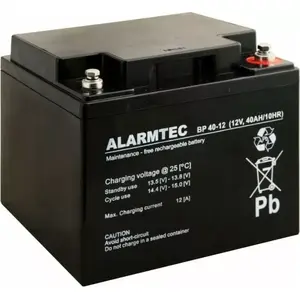 Rechargeable AGM Battery Alarmtec™ BP 12V 40Ah (model 29423)