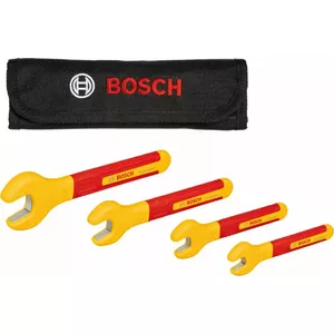 Wrench set VDE Bosch 1600A02NE8, insulated 4-piece: 8 mm, 10 mm, 13 mm, 17 mm