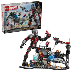 Конструктор LEGO Marvel 76314 Captain America Hero War Battle — 736 деталей, 8 минифигурок, диорама для сборки (240×170 мм)