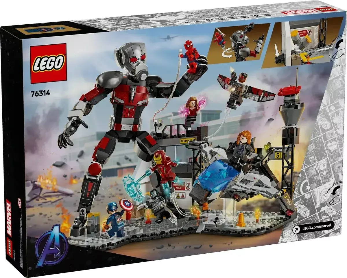 LEGO Marvel 76314 Captain America Hero War Battle набор Photo 2