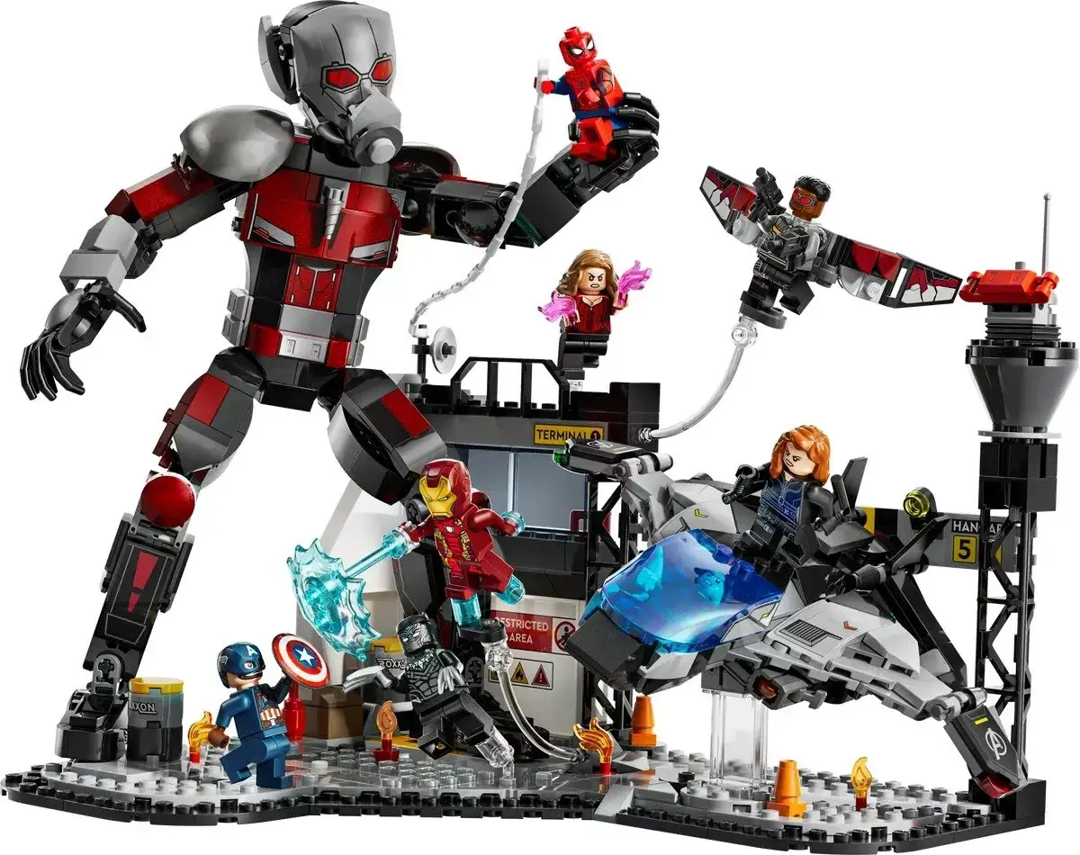 LEGO Marvel 76314 Captain America Hero War Battle набор Photo 3