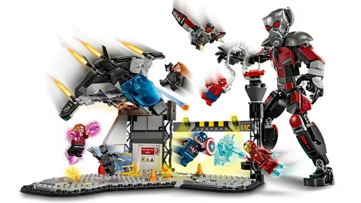 LEGO Marvel 76314 Captain America Hero War Battle набор Photo 4