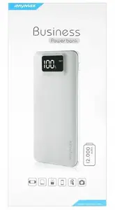 Power Bank Imymax MM-PB/009 12000 mAh ārēja portatīvā baterija, universāls lādētājs