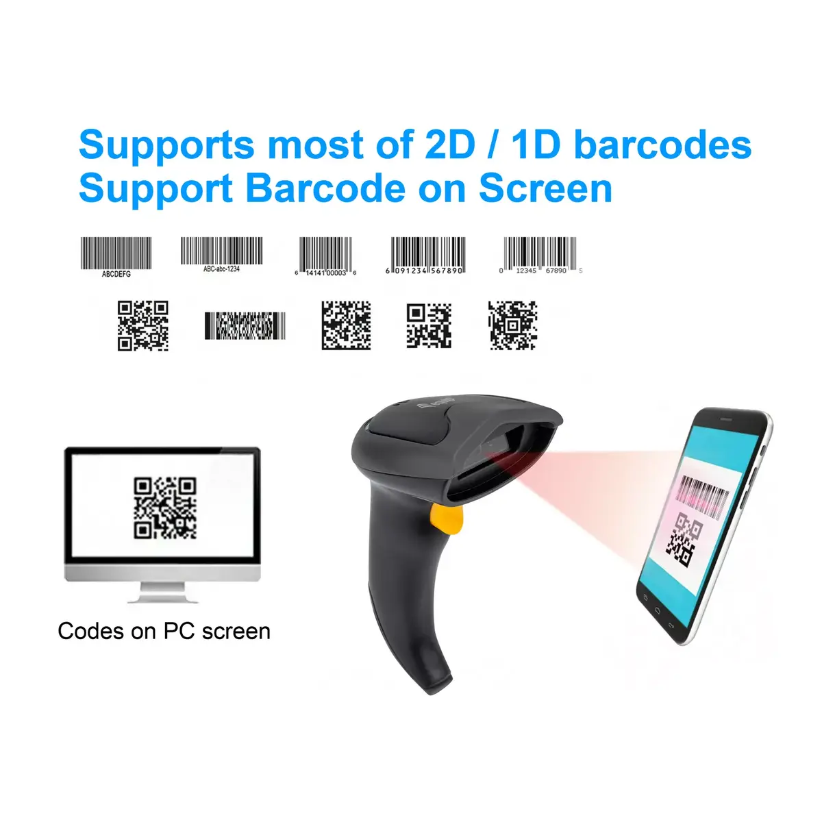 Rokas svītrkodu skeneris Equip Wireless 2D Dual Mode Photo 7