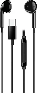 Проводная внутриканальная гарнитура Genius HS-M365B с микрофоном на проводе и диапазоном 20-20000 Гц черная