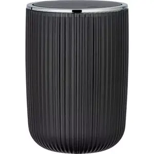 Waste bin Wenko model twm_515338, black, compact household trash can