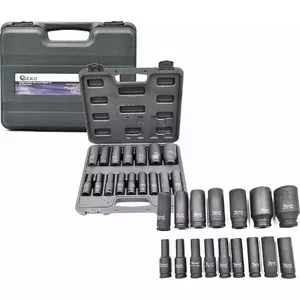 Набор ударных удлинённых головок GEKO G10513 1/2" привод, 10–32 мм, 16 шт.