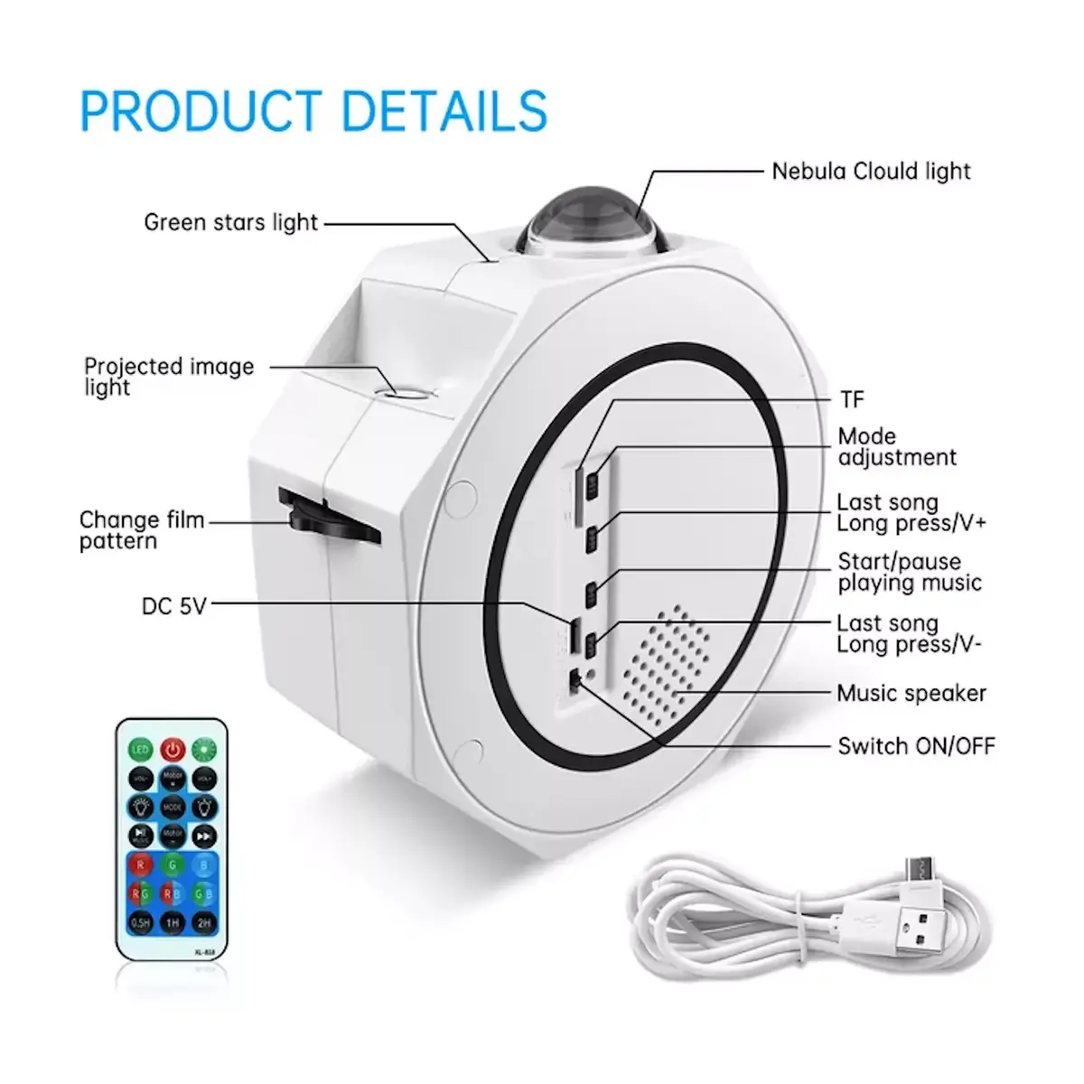 Звёздный проектор E-LIGHT OC1 Octagon Photo 4