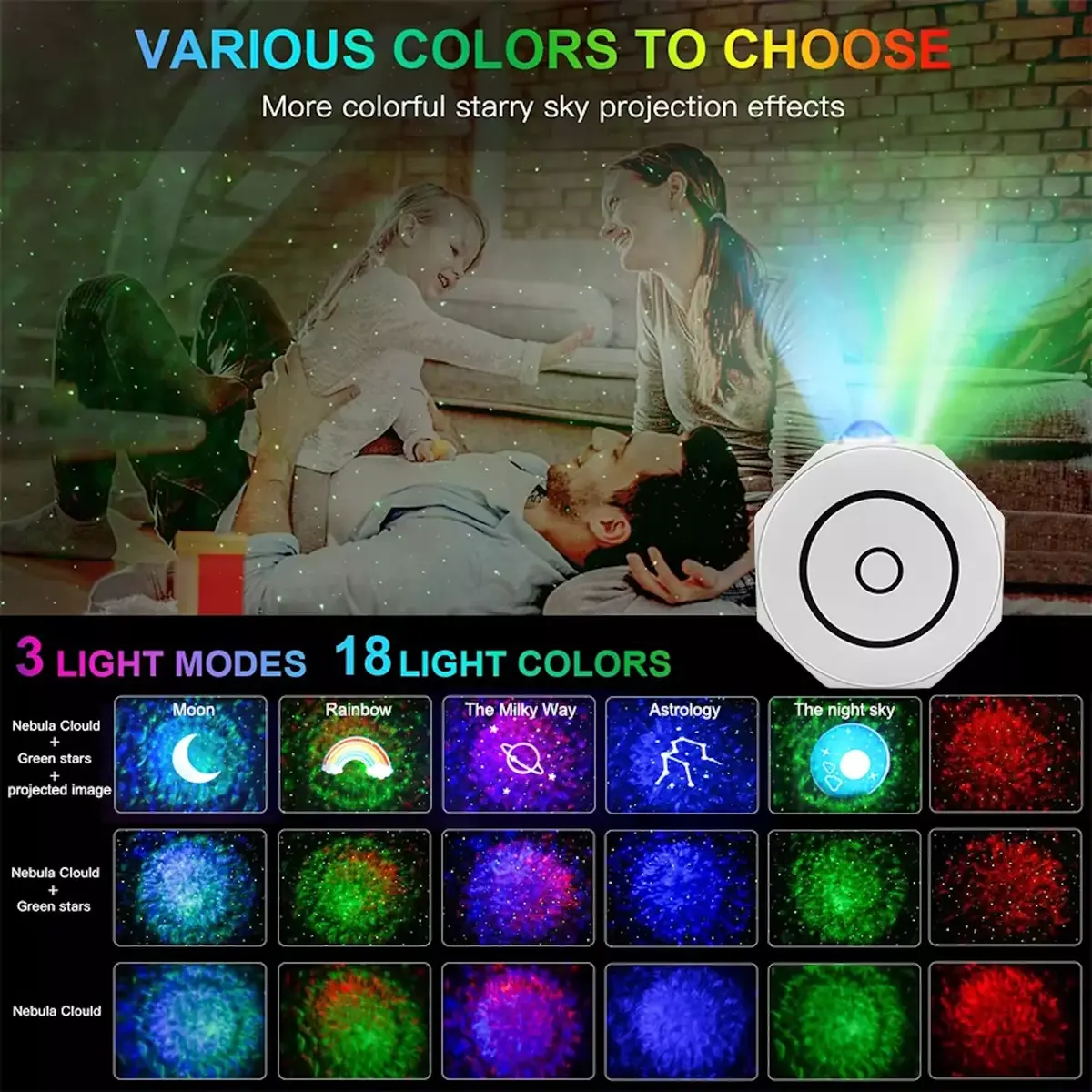 Звёздный проектор E-LIGHT OC1 Octagon Photo 6