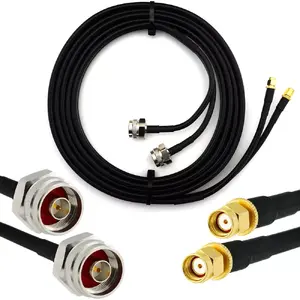 Коаксиальный RF-кабель Rangeful HF240 15 м 50 Ω с RP-SMA папа на N папа