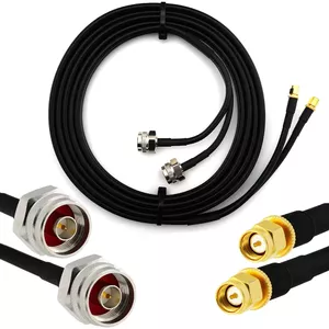Коаксиальный кабель Rangeful HF240 SMA (м) — N (м), 2 м, двойное экранирование