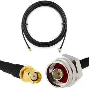 Coaxial Cable Rangeful HF240 50 Ohm 0.5 m RP-SMA Male to N Male