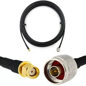 Koaksiālais kabelis Rangeful HF240-RPSM-NM-3 3 m 50 Ω RP-SMA vīrietis → N vīrietis