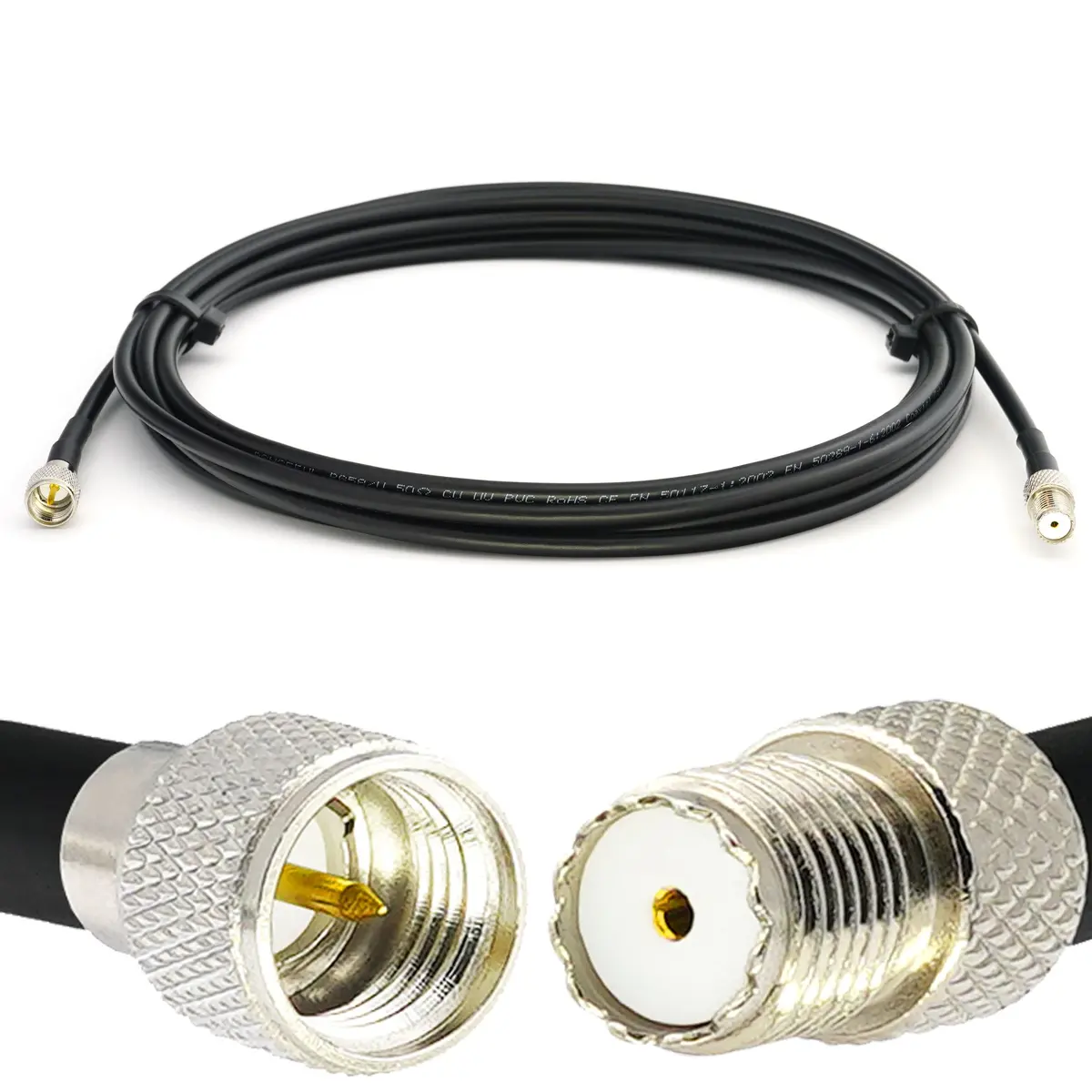 Koaksiālais kabelis Rangeful Mini UHF vīrietis
